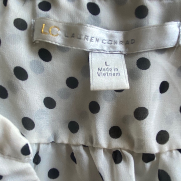 Lauren Conrad Polka Dot Top - Picture 3 of 3